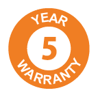 5 Year Warranty