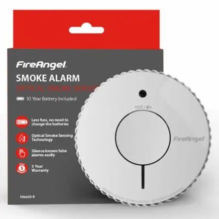 Optical Smoke Alarm, 10 Year Life-Time Battery image