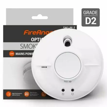 Optical Smoke Alarm with Push Fit Base image