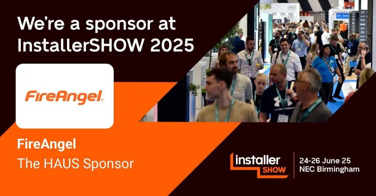FireAngel now InstallerSHOW 2025 sponsors