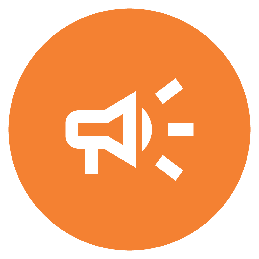 Tailored marketing support icon