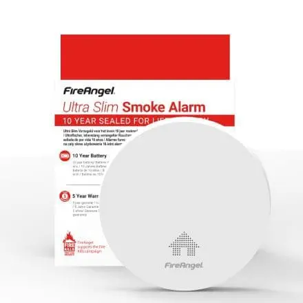 Ultra Slim Smoke Alarm, Battery Powered image