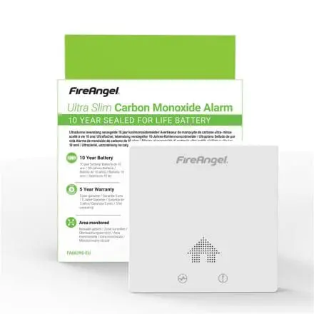 Ultra Slim Carbon Monoxide Alarm, Battery Powered image