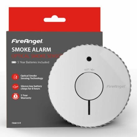 Optical Smoke Alarm, Replaceable Batteries image
