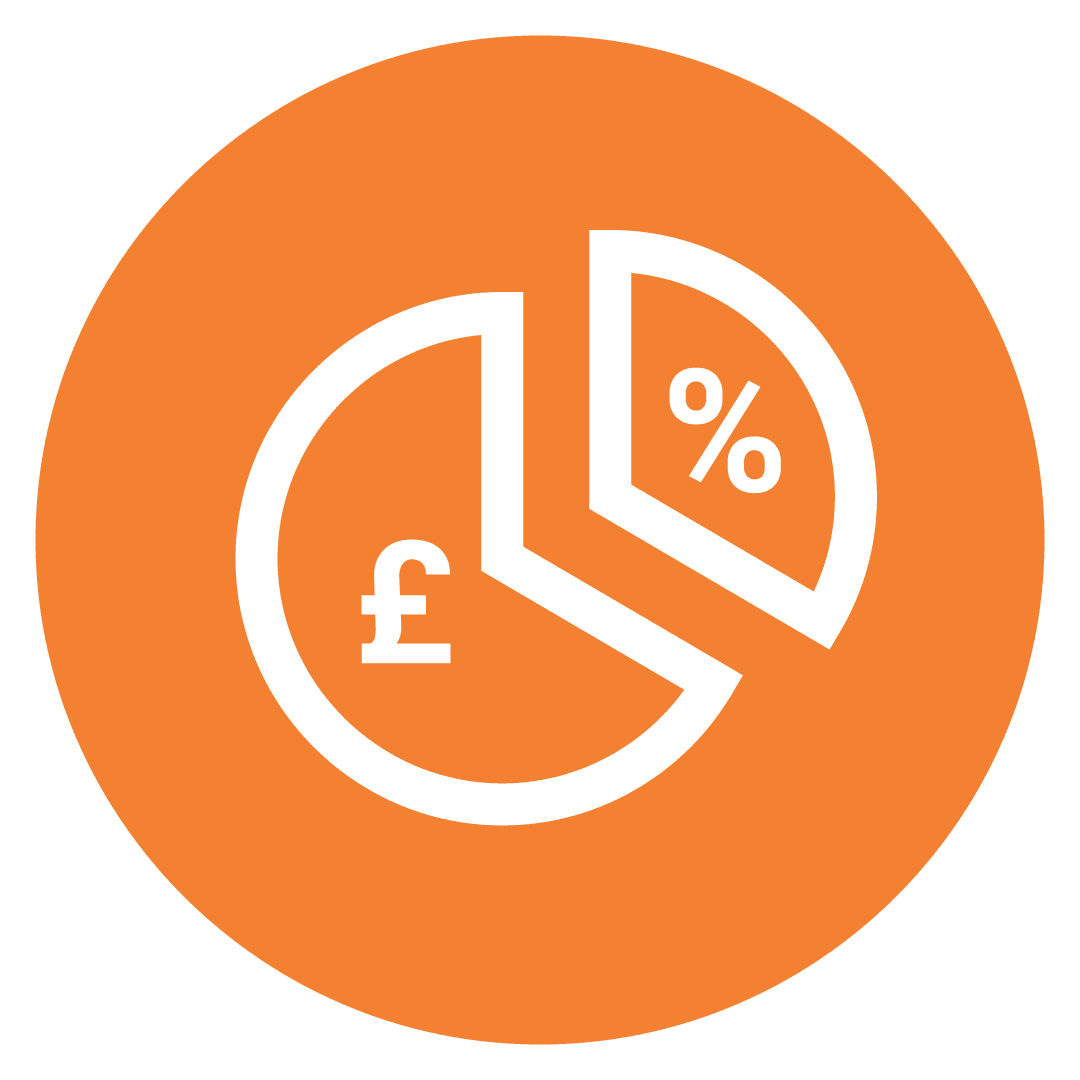 Greater margins icon