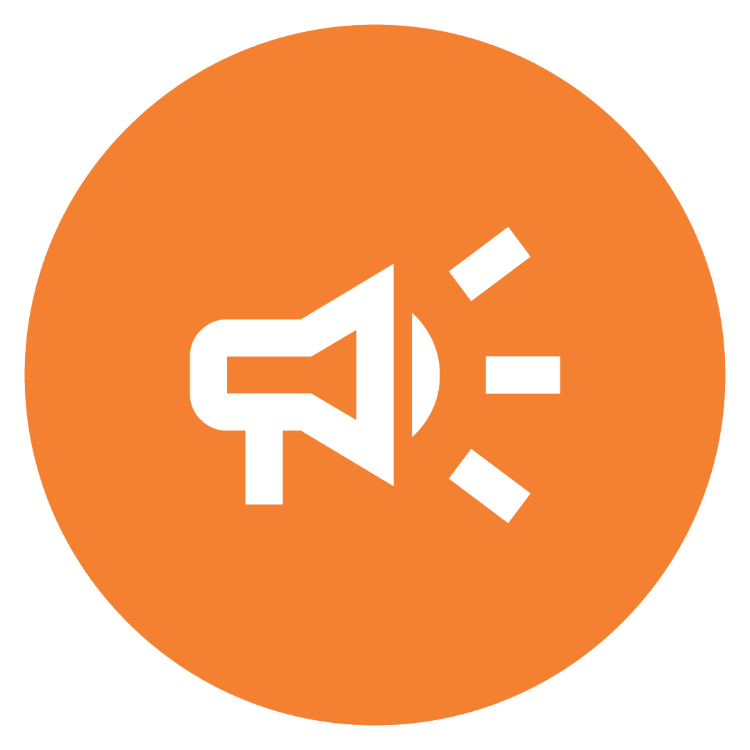 Tailored marketing support icon